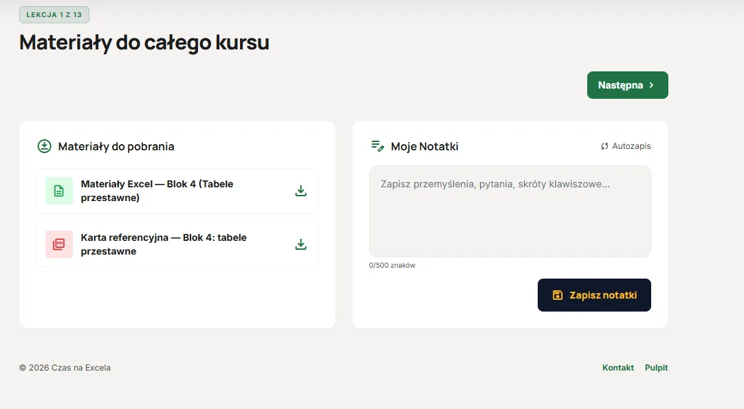 Materiały do pobrania