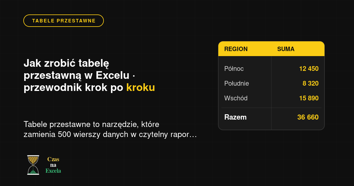 Jak zrobić tabelę przestawną w Excelu — przewodnik krok po kroku