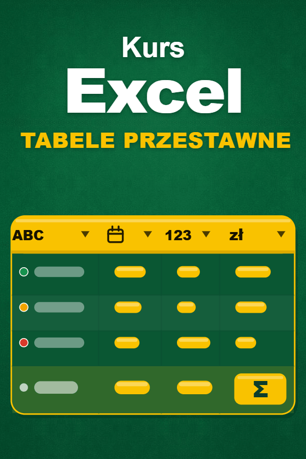 Okładka kursu: Tabele przestawne w Excelu