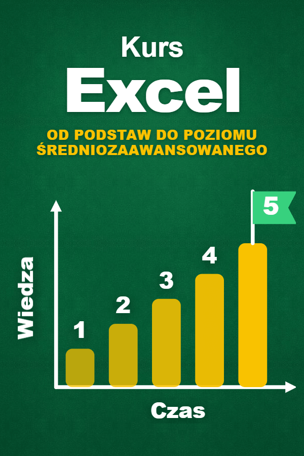 Okładka kursu: Excel od podstaw do poziomu średniozaawansowanego